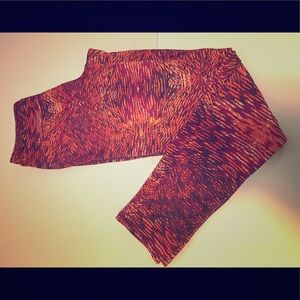 Athletic multi-colored leggings Size-Medium
